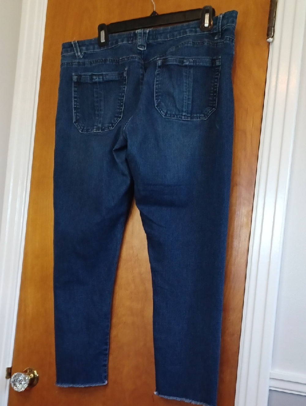 Wit & Wisdom Dark Blue Ankle Jeans. sz.14. No Ab Panel. Slight Wear In Pic.L.26" - Picture 2 of 10